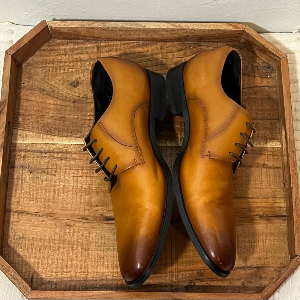 GIFENNSE Men’s Dress Shoe Oxford Formal Lace Up 12